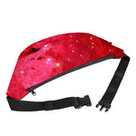 Red Galaxy Space Cloud Print Fanny Pack