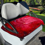 Red Galaxy Space Cloud Print Golf Cart Seat Cover