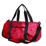 Red Galaxy Space Cloud Print Gym Bag