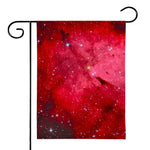 Red Galaxy Space Cloud Print House Flag