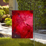 Red Galaxy Space Cloud Print House Flag
