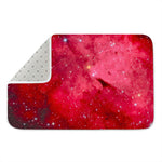 Red Galaxy Space Cloud Print Indoor Door Mat