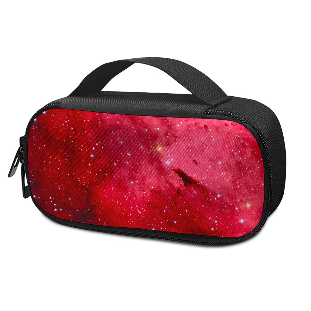 Red Galaxy Space Cloud Print Insulin Cooler Travel Case