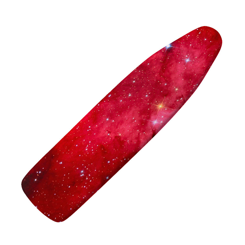 Red Galaxy Space Cloud Print Ironing Board Cover