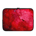 Red Galaxy Space Cloud Print Laptop Sleeve