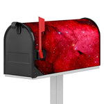 Red Galaxy Space Cloud Print Mailbox Cover