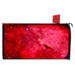 Red Galaxy Space Cloud Print Mailbox Cover