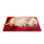Red Galaxy Space Cloud Print Pet Cooling Mat Cover