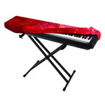Red Galaxy Space Cloud Print Piano Keyboard Cover
