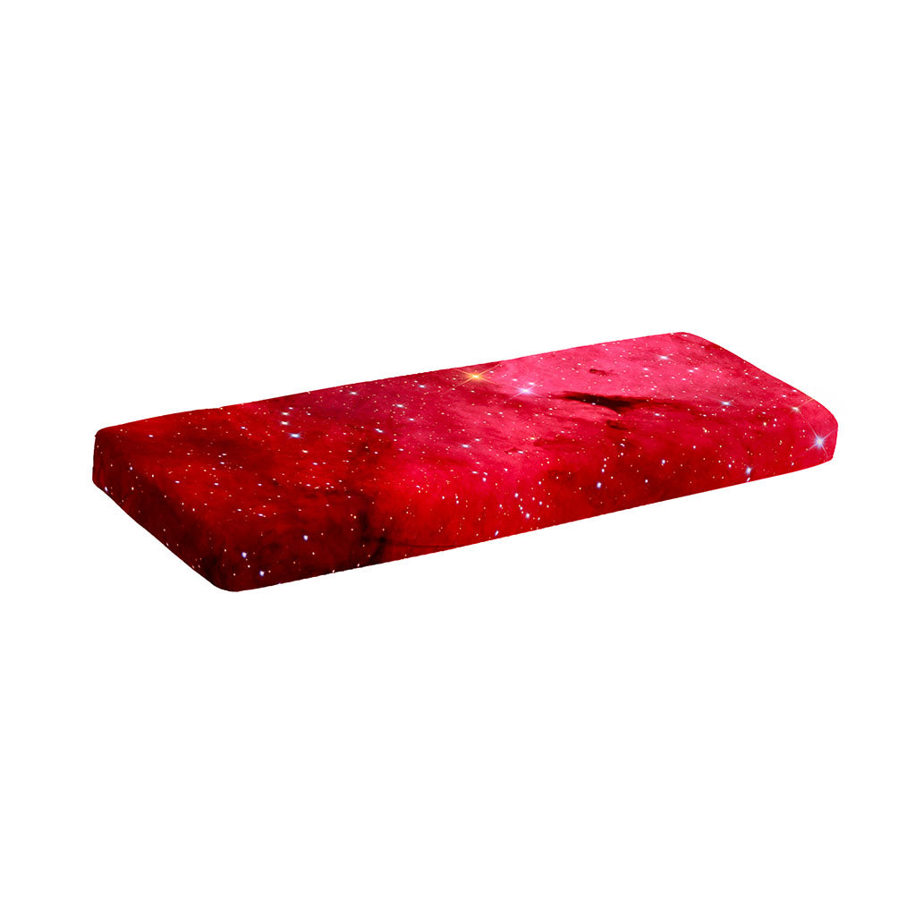 Red Galaxy Space Cloud Print Piano Keyboard Cover