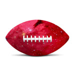 Red Galaxy Space Cloud Print Rugby Ball