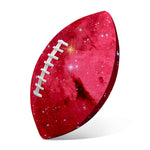 Red Galaxy Space Cloud Print Rugby Ball