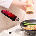 Red Galaxy Space Cloud Print Skillet Handle Cover