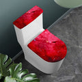 Red Galaxy Space Cloud Print Toilet Lid And Tank Cover Set