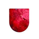 Red Galaxy Space Cloud Print Toilet Lid Cover