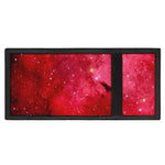 Red Galaxy Space Cloud Print Trifold Wallet