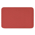 Red Geometric Japanese Pattern Print Indoor Door Mat