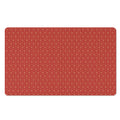 Red Geometric Japanese Pattern Print Polyester Doormat