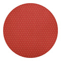 Red Geometric Japanese Pattern Print Round Blanket