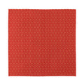 Red Geometric Japanese Pattern Print Silk Bandana