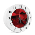 Red Geometric Print Alarm Clock