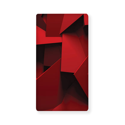 Red Geometric Print Baby Crib Sheet