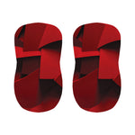 Red Geometric Print Bar Stool Covers
