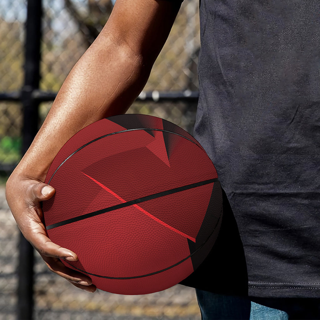 Red Geometric Print Basketball