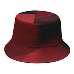 Red Geometric Print Bucket Hat
