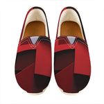 Red Geometric Print Casual Shoes