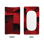 Red Geometric Print Changing Pad Cover