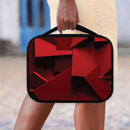 Red Geometric Print Classic Bible Case