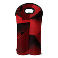 Red Geometric Print Double Neoprene Wine Tote