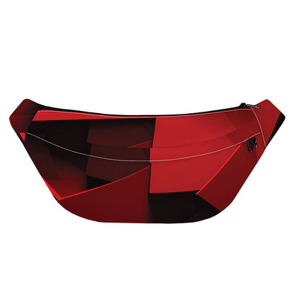 Red Geometric Print Fanny Pack