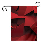 Red Geometric Print House Flag