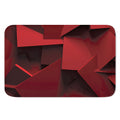 Red Geometric Print Indoor Door Mat