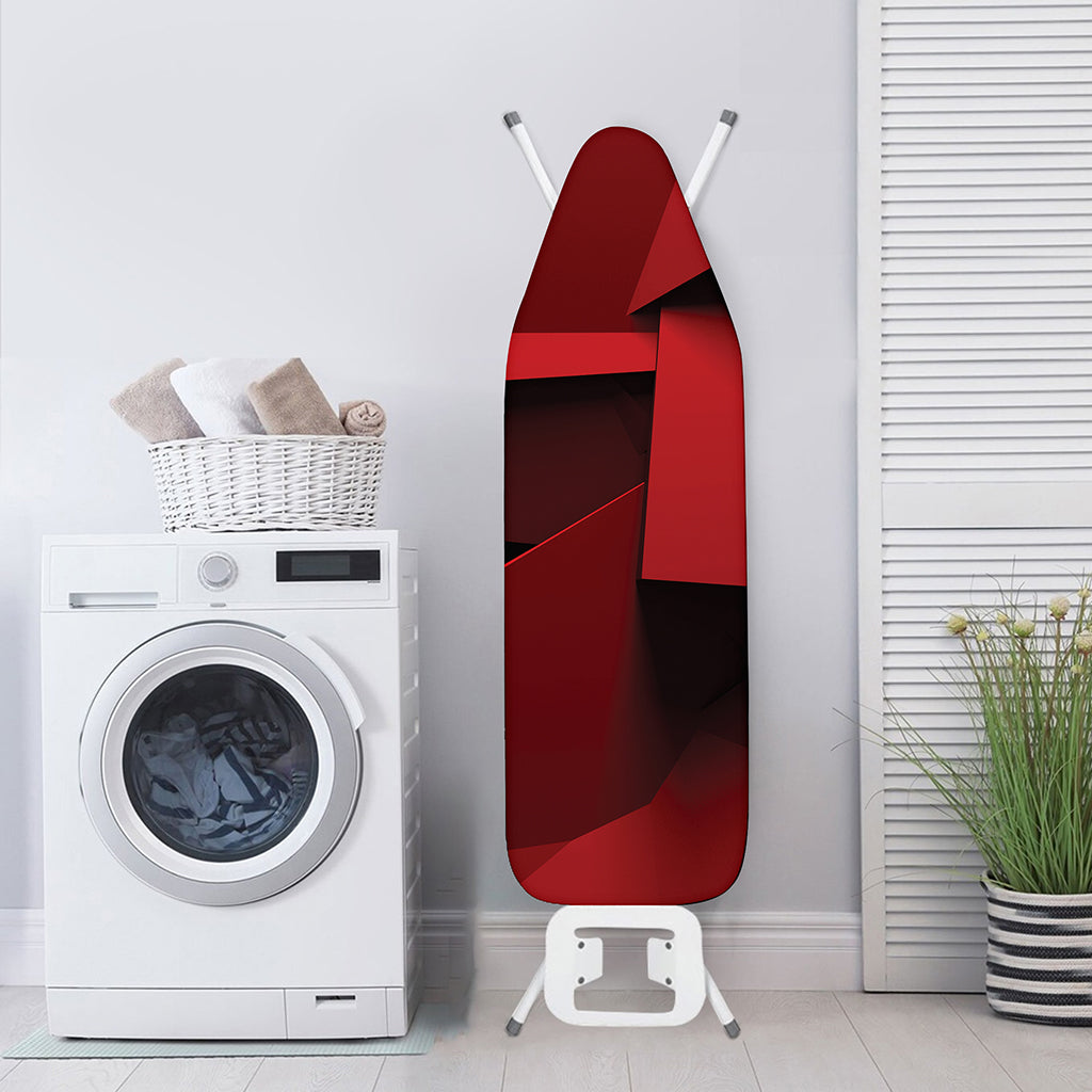 Red Geometric Print Ironing Board Cover