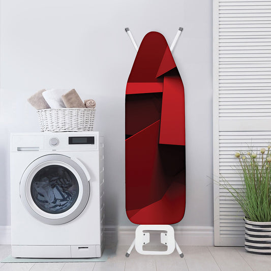 Red Geometric Print Ironing Board Cover