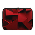 Red Geometric Print Laptop Sleeve