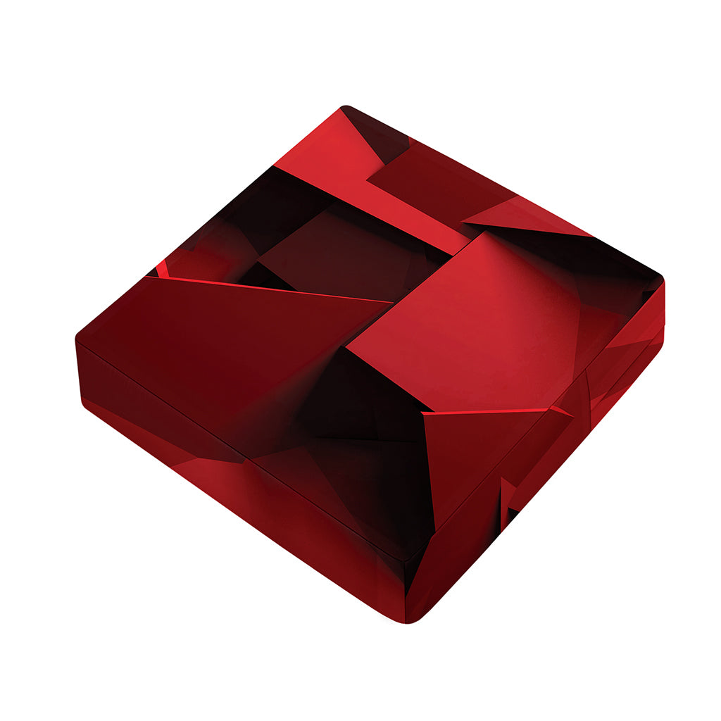Red Geometric Print Outdoor Seat Cushion Cover
