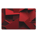 Red Geometric Print Polyester Doormat
