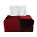 Red Geometric Print Rectangle Tissue Box Cover