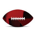 Red Geometric Print Rugby Ball