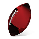 Red Geometric Print Rugby Ball