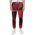Red Geometric Print Joggers