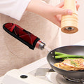 Red Geometric Print Skillet Handle Cover