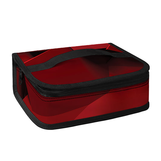Red Geometric Print Small Lunch Bag