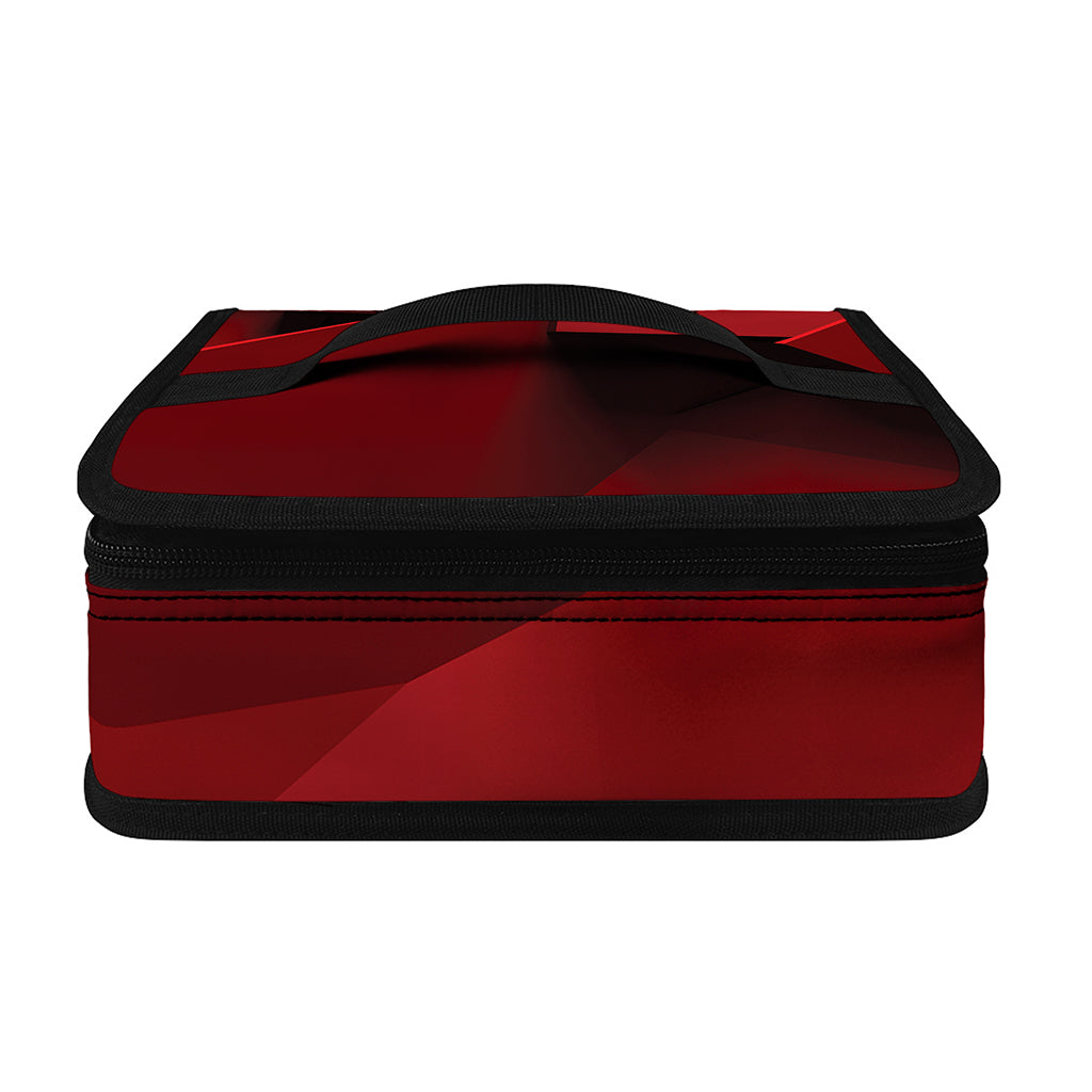 Red Geometric Print Small Lunch Bag