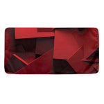 Red Geometric Print Towel