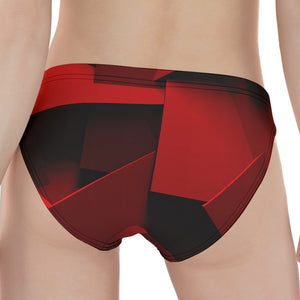 Red Geometric Print Women's Panties